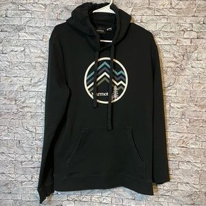 Marmot Black Mountain Trees Logo Hooded Sweatshirt